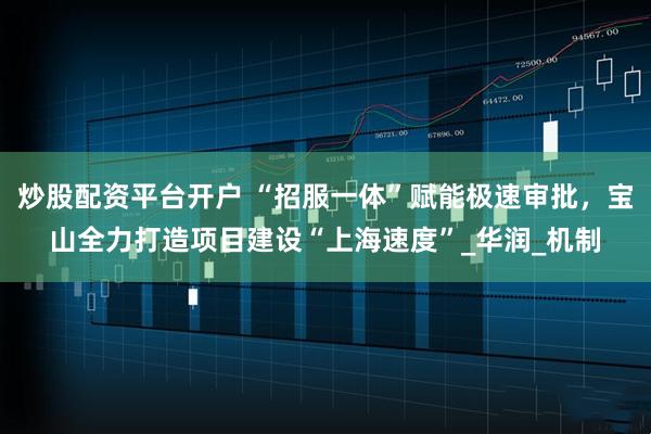 炒股配资平台开户 “招服一体”赋能极速审批，宝山全力打造项目建设“上海速度”_华润_机制