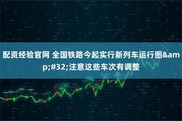 配资经验官网 全国铁路今起实行新列车运行图 注意这些车次有调整